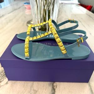 Stuart Weitzman Jelrose Aegean Blue Jelly